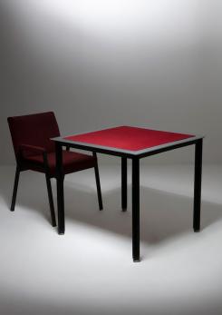 Compasso - "Fasce Cromate" Game Table by Luigi Caccia Dominioni for Azucena