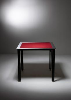 Compasso - "Fasce Cromate" Game Table by Luigi Caccia Dominioni for Azucena