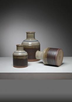 Compasso - Set of Three Ceramic Vases by Nanni Valentini for Ceramica Arcore