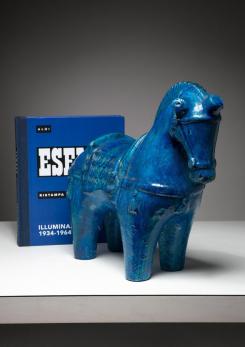 Compasso - Rimini Blu Ceramic Horse by Aldo Londi for Bitossi