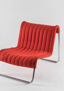 Compasso - Pair of "Duecavalli" Lounge Chairs by De Pas, Lomazzi, D'Urbino for Driade Compasso - Pair of "Duecavalli" Lounge Chairs by De Pas, Lomazzi, D'Urbino for Driade