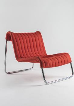 Compasso - Pair of "Duecavalli" Lounge Chairs by De Pas, Lomazzi, D'Urbino for Driade Compasso - Pair of "Duecavalli" Lounge Chairs by De Pas, Lomazzi, D'Urbino for Driade