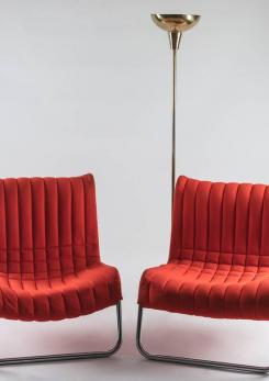 Compasso - Pair of "Duecavalli" Lounge Chairs by De Pas, Lomazzi, D'Urbino for Driade Compasso - Pair of "Duecavalli" Lounge Chairs by De Pas, Lomazzi, D'Urbino for Driade