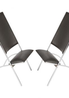 Compasso - Pair of "Pontiponti" Chairs by Gio Ponti for Pallucco