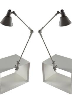 Compasso - Pair of Stilnovo Clamp Lamps