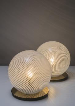 Compasso - Pair of "Tessuto" Table Lamps by Tronconi Compasso - Pair of "Tessuto" Table Lamps by Tronconi