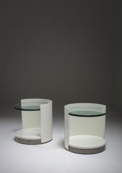 Compasso - Pair of Nightstands by Gianni Moscatelli for Formanova Compasso - Pair of Nightstands by Gianni Moscatelli for Formanova