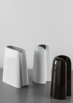 Compasso - Set of Three Ceramic Vases by Ambrogio Pozzi