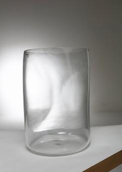 Compasso - Large Crystal Vase by Barbini