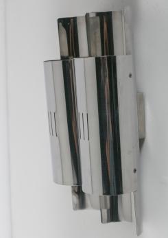 Compasso - Pair of Italian 60s Metal Sconces Compasso - Pair of Italian 60s Metal Sconces
