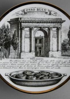 Compasso - Set of Four Fornasetti Dinner Plates Compasso - Set of Four Fornasetti Dinner Plates