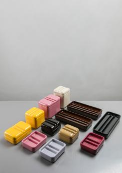 Compasso - Set of 8 Ceramic Centerpieces by Angelo Spagnolo for Sicart