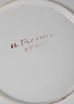 Compasso - Set of 9 Ceramic Plates by Enzo Bioli for Il Picchio