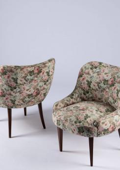 Compasso - Pair of Italian 1950s Club Chairs