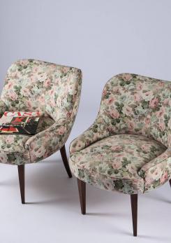 Compasso - Pair of Italian 1950s Club Chairs