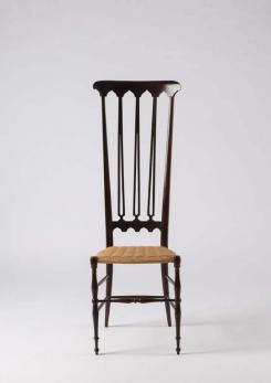 Compasso - Pair of Italian Chiavari High Back Chairs