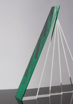 Compasso - Imposing Plexiglass Sculpture by Luca Bonato for Fusina