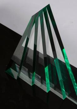 Compasso - Imposing Plexiglass Sculpture by Luca Bonato for Fusina