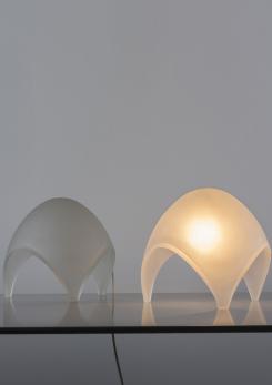 Compasso - Pair of "Coque" Table Lamps by Elio Martienelli for Martinelli Compasso - Pair of "Coque" Table Lamps by Elio Martienelli for Martinelli