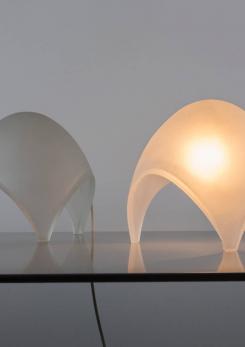 Compasso - Pair of "Coque" Table Lamps by Elio Martienelli for Martinelli Compasso - Pair of "Coque" Table Lamps by Elio Martienelli for Martinelli
