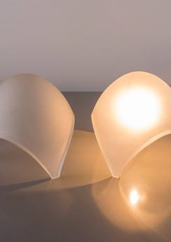 Compasso - Pair of "Coque" Table Lamps by Elio Martienelli for Martinelli Compasso - Pair of "Coque" Table Lamps by Elio Martienelli for Martinelli