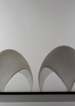 Compasso - Pair of "Coque" Table Lamps by Elio Martienelli for Martinelli Compasso - Pair of "Coque" Table Lamps by Elio Martienelli for Martinelli