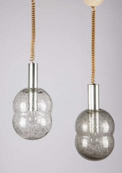 Compasso - Pair of "Bilobo" Pendant Lamps by Tobia Scarpa for Flos