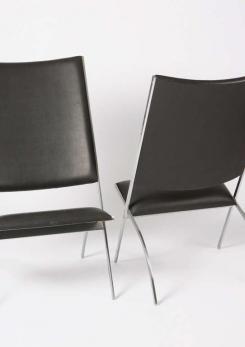 Compasso - Pair of "Pontiponti" Chairs by Gio Ponti for Pallucco