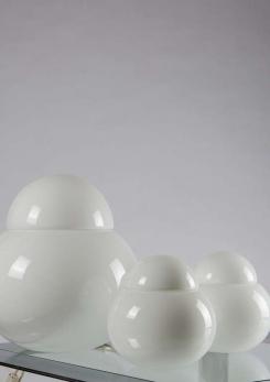 Compasso - Set of Three "Daruma" Table Lamps by Sergio Asti for Candle