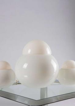 Compasso - Set of Three "Daruma" Table Lamps by Sergio Asti for Candle