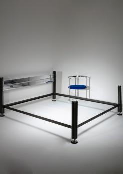 Compasso - "Tris" Double Bed by Luigi Caccia Dominioni for Azucena Compasso - "Tris" Double Bed by Luigi Caccia Dominioni for Azucena