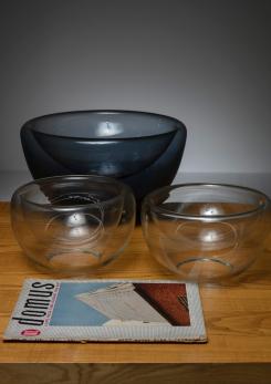 Compasso - Set of Three 70s Vistosi Glass Bowls