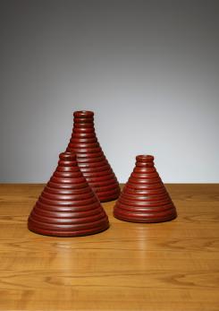 Compasso - Set of 3 Ceramic Vases by Il Punto